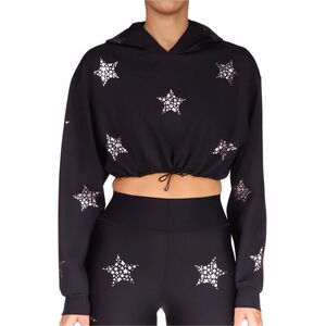 NWT Ultracor Nebula Star PYXIS Cropped Hoodie size M athletic yoga hipster